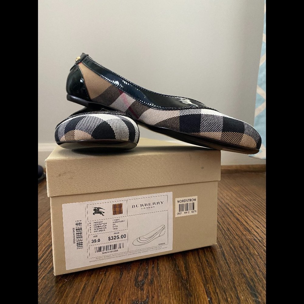 Burberry Plaid Flats